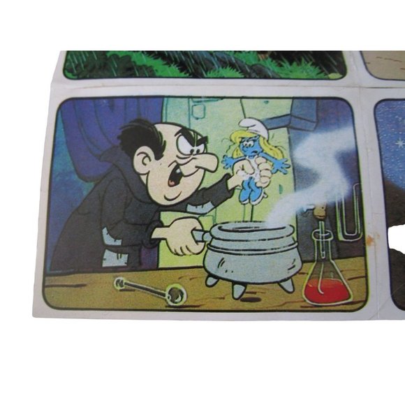 Peyo Smurf Stickers 1982 Italy by Edizioni Panini Six See Damage Note GUC - Picture 6 of 16